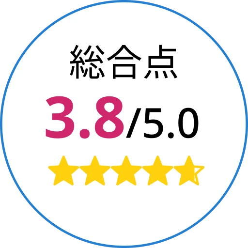 評価3.8